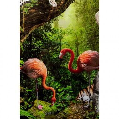 Tableau verre animaux forêts tropicales PARADISE Kare design - 5
