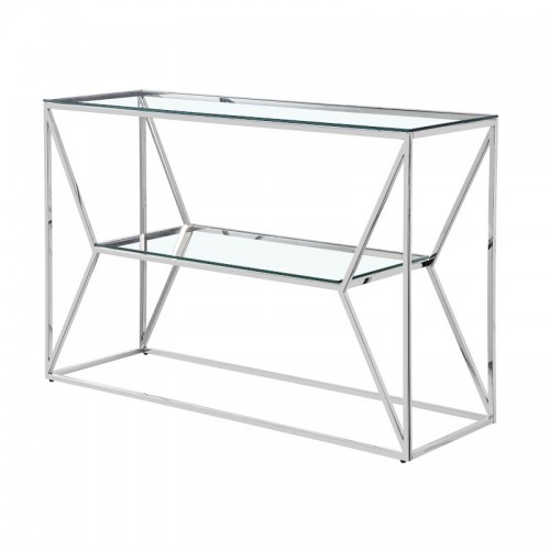 Glass metal console two...