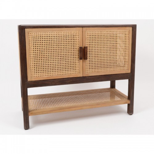 Wooden sideboard 2 cane...