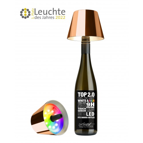 Lampe bouteille rechargeable RGBW cuivre TOP 2.0 SOMPEX SOMPEX - 1