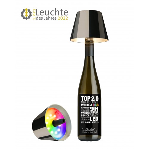 Lampada bottiglia ricaricabile TOP 2.0 grigio siderale RGBW SOMPEX SOMPEX - 3