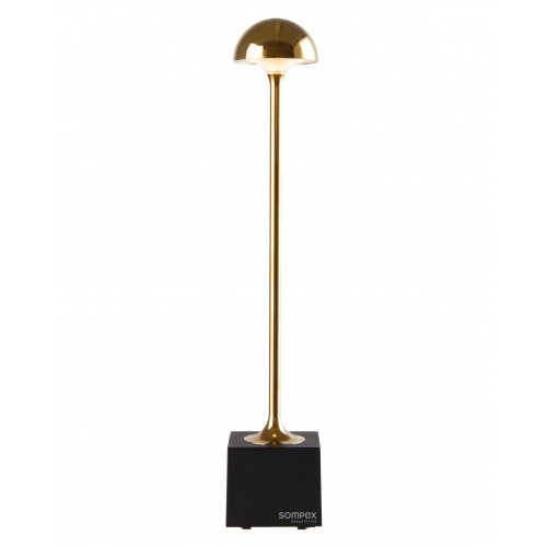 FLORA Gold-Tischlampe für...