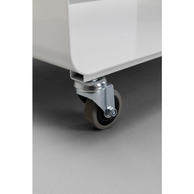 Table basse blanche à roulette 60x40cm CASA Kare design - 7