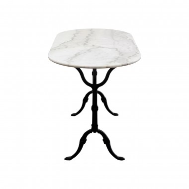 Table bistrot oval marble 120x60 cm Kare Design IXIA - 4