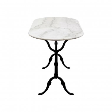 Table bistrot marbre ovale 120x60 cm Kare Design IXIA - 4