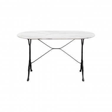 Table bistrot marbre ovale 120x60 cm Kare Design IXIA - 3