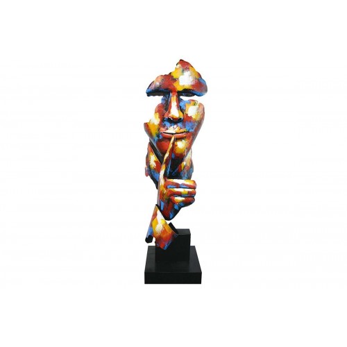 Multicolor sculpture silent man 120cm PIGMENT SOCADIS - 1