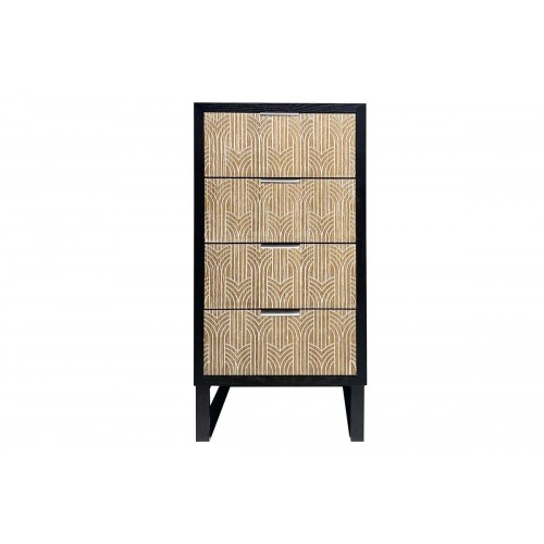Furniture 4 drawers wood/metal CURVY SOCADIS - 1