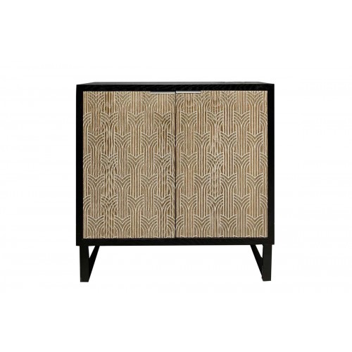 Furniture 2 doors wood/metal CURVY SOCADIS - 1