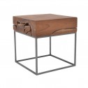 Tavolino legno/metallo 40x40cm CANGGU