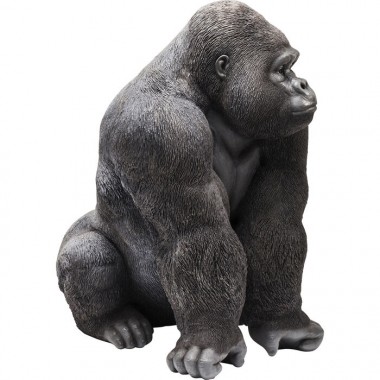 Statue Gorilla schwarz XXL GORILLA KARE DESIGN Kare design - 7