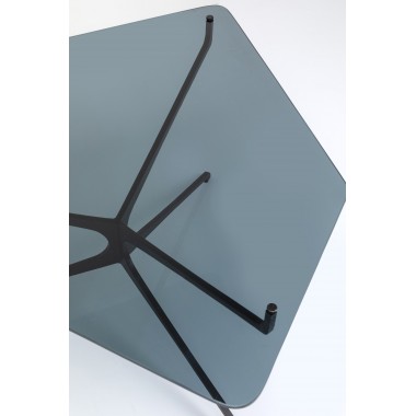 Vetro di design basso tavolo e acciaio nero DARK SPACE Kare design - 3