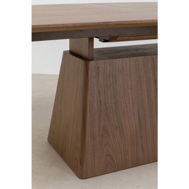 Table à manger rectangulaire extensible bois noyer Benvenuto Kare design - 18