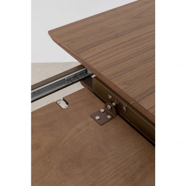 Extensible mesa de comedor rectangular madera nogal Benvenuto Kare design - 15