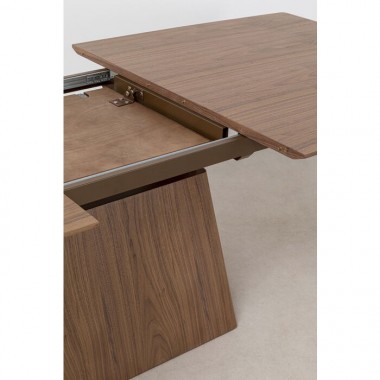 Table à manger rectangulaire extensible bois noyer Benvenuto Kare design - 14