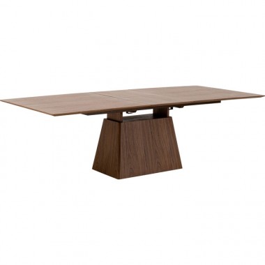Table à manger rectangulaire extensible bois noyer Benvenuto Kare design - 12