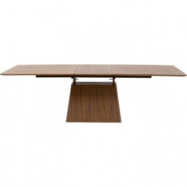 Extensible mesa de comedor rectangular madera nogal Benvenuto Kare design - 13
