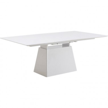 Table à manger rectangulaire extensible blanche Benvenuto Kare design - 1
