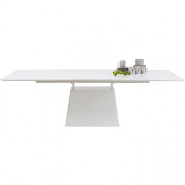 Table à manger rectangulaire extensible blanche Benvenuto Kare design - 1