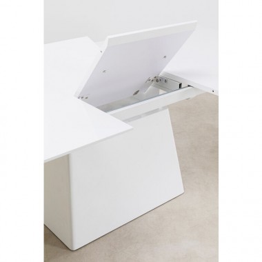 Table à manger rectangulaire extensible blanche Benvenuto Kare design - 7