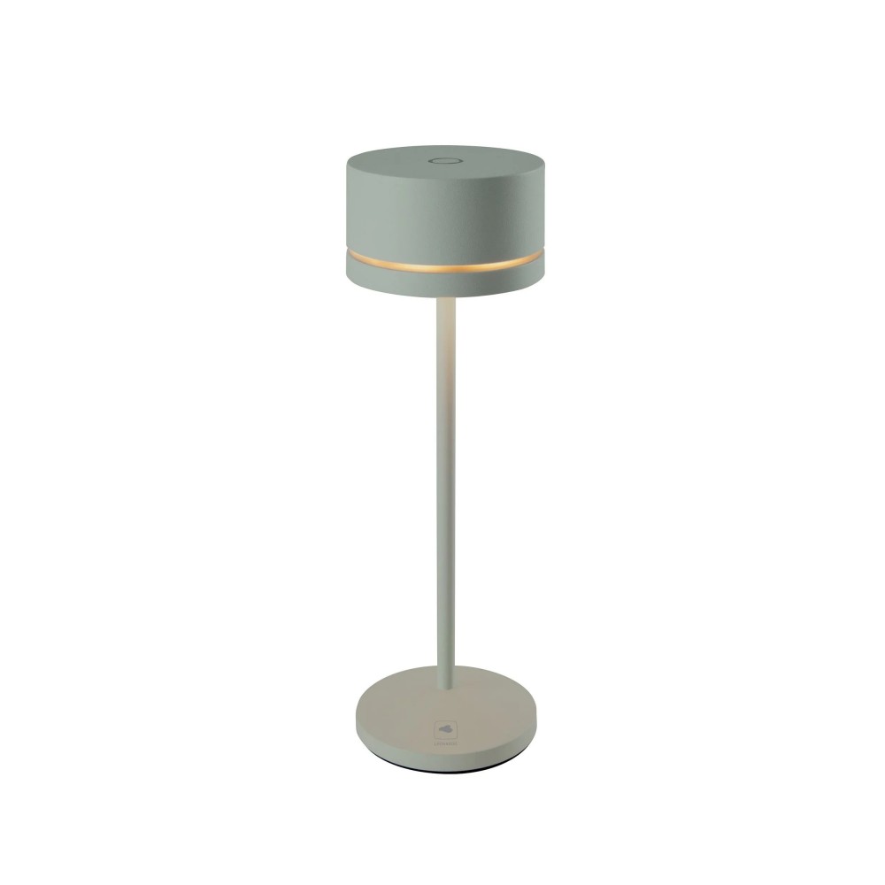 Lampe de table verte olive à accu MONZA LEONARDO