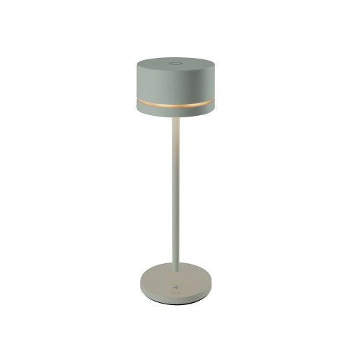 Lámpara de mesa verde oliva con batería MONZA LEONARDO