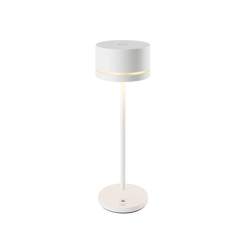 Lámpara de mesa a pilas blanca MONZA LEONARDO