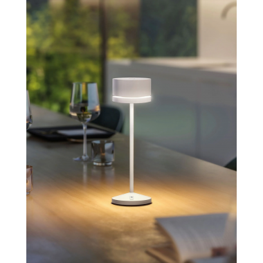 Lampe de table blanche à accu MONZA LEONARDO Leonardo - 2