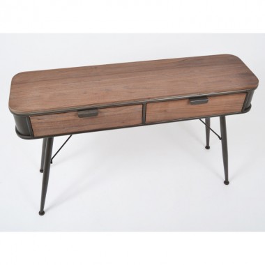 Console 2 laden hout metaal RENO HOME EDELWEIS - 4
