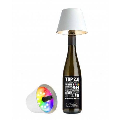 Lampada bottiglia ricaricabile TOP 2.0 bianca RGBW SOMPEX SOMPEX - 1