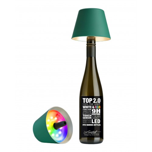 Lámpara botella recargable TOP 2.0 verde RGBW SOMPEX SOMPEX - 1