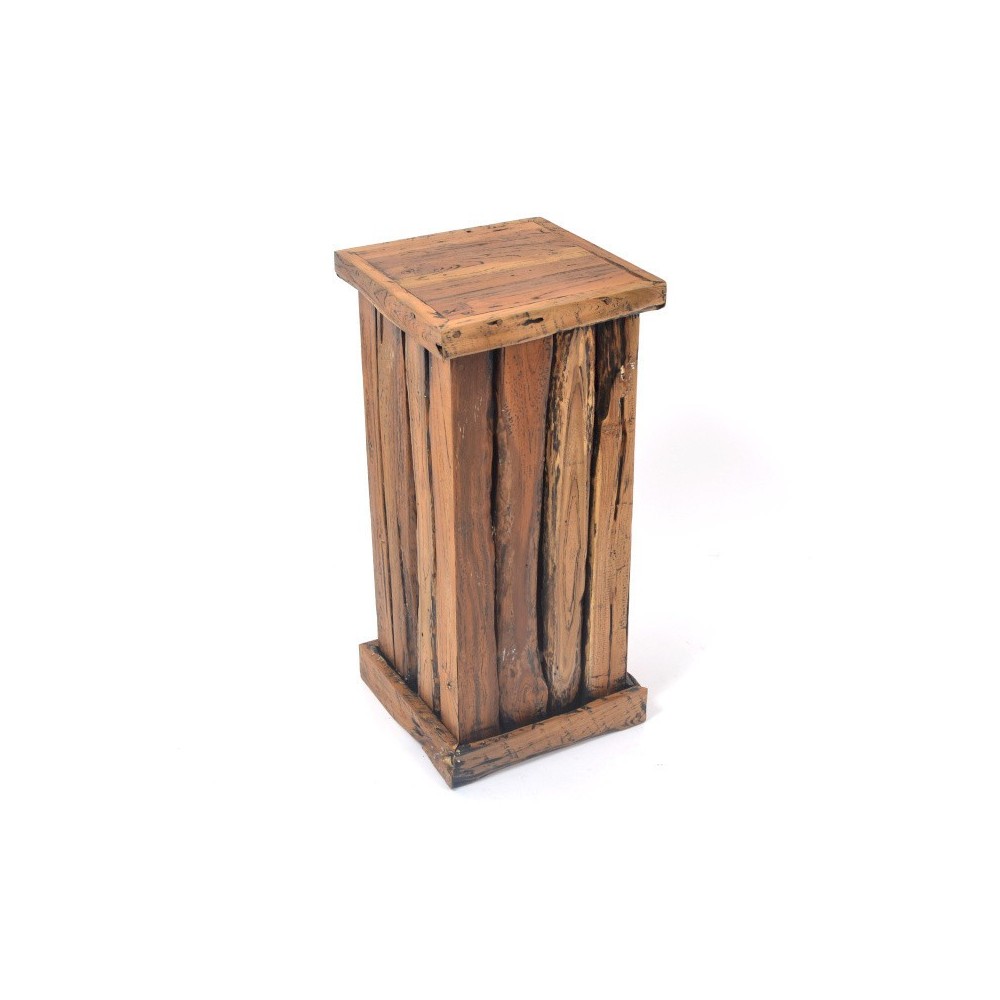 MESSA Sofa Tote 75 cm - Natürliche Teck Holz Rasur und Teck Tray DRIMMER - 1