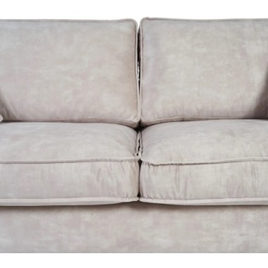 4 seater sofa in beige fabric 266cm DENZOO DENZZO - 8
