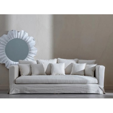 Sofa 4 plaatsen beige weefsel 253cm DENZOO DENZZO - 2