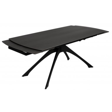 Ausziehbarer Tisch dunkelgrau Keramik Füße Metall 180-260 cm IXIA IXIA - 3