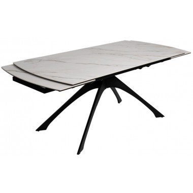 Tavolo allungabile Piedini in marmo bianco Metal 180-260 cm IXIA IXIA - 4