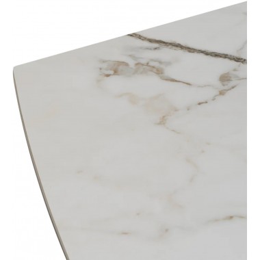 Mesa de estiramento Pés de mármore branco Metal 180-260 cm IXIA IXIA - 8