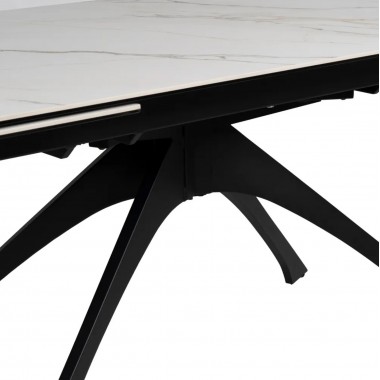 Mesa de estiramento Pés de mármore branco Metal 180-260 cm IXIA IXIA - 11