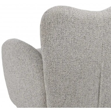 Swivel chair in light grey fabric LUNARA IXIA IXIA - 12