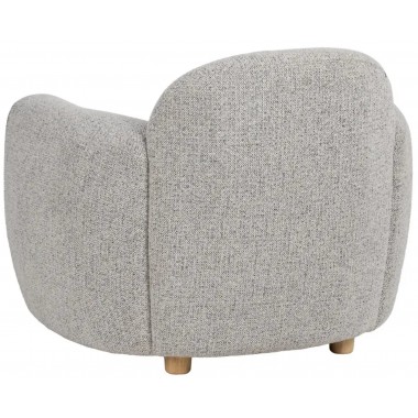 Club chair in light grey fabric BOLMA IXIA IXIA - 5