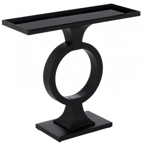 Console nera metallo & vetro ECLIPSE IXIA 90 cm IXIA - 1