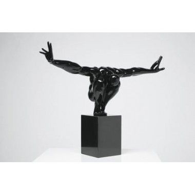 Statue athlète noir Kare design - 1