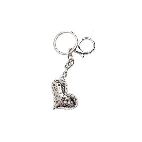 Chaveiro Coeur strass cromado Kare design - 1