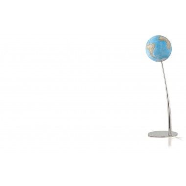 Lampada da terra classica in ferro con globo su supporto 110 cm