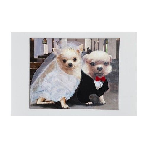 Oil Painting Chihuahua Wedding 80 x 100 Kare design - 1