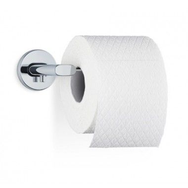 Toilettenpapierspender im Areo-Design von BLOMUS aus poliertem Edelstahl