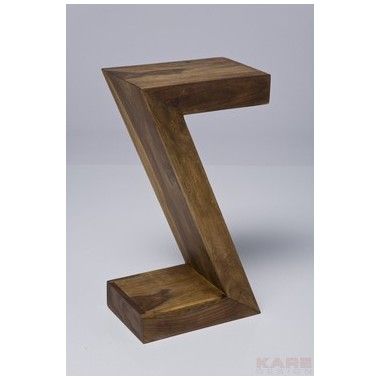 Mesa lateral de madeira Z Authentico