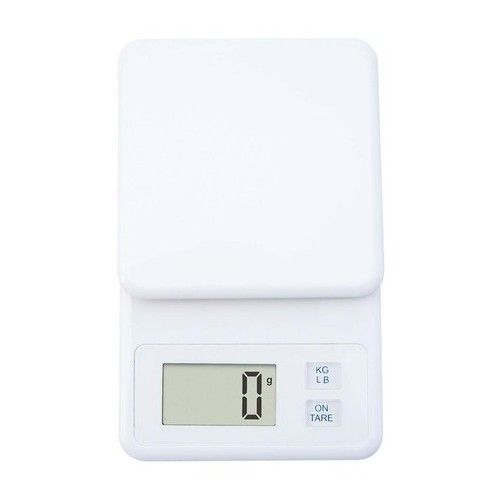 Slim white digital kitchen scale