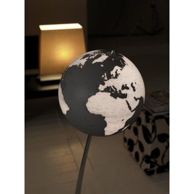 Lampadaire Globe terrestre design sur pied 110cm