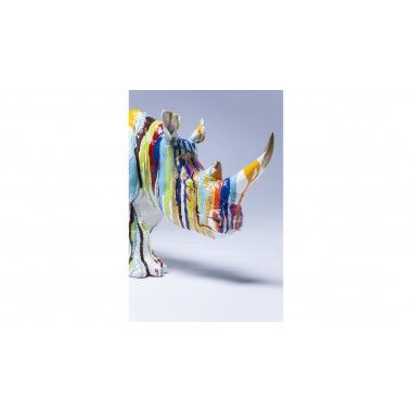 Mehrfarbige dekorative Nashornstatue